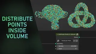 Blender 3.1/3.0 Geometry Nodes Distribute Points inside Volume