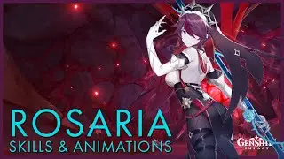 Rosaria Skills & Animations (OFFICIAL) | Genshin Impact