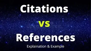 what is citation l what is reference | difference between citation & reference | reference vs citati