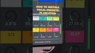 How to install vocal presets in Ableton 12