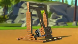 ULTIMATE CATAPULT CHALLENGE! (Scrap Mechanic)