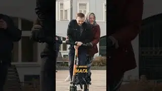 Злая бабка на самокате😂