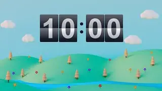 10 Minutes Fun 3D Timer for Kids 3D Animation with Song