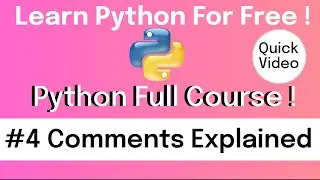 Python Comments and Multiline Comments Ep4 | Comments Explained  | Under 3 min | Yoo The Best |