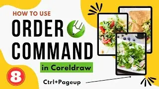 How to use Order Command in Coreldraw | Stacking Order