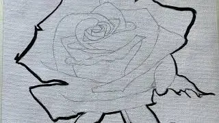Rose | Acrylic Painting #acrylicpainting #rose