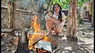 Rural Life Türkiye: Cooking Fresh Country Chicken and Fresh Beef Liver