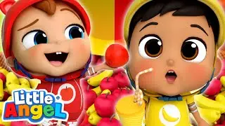 Red vs Yellow - Apples and Bananas Song with Baby John vs Manny | Kids Cartoons and Nursery Rhymes