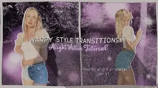 Warpy style transitions on Alightmotion Tutorial (pt.1) | •hanin alight presets•