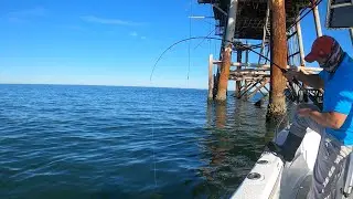 Oil rig Exploded while we were fishing. Oil everywhere! We caught huge!!! Red snappers!