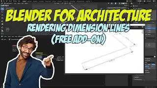 Blender for Architecture: Rendering Dimension Lines (Free Add-on)