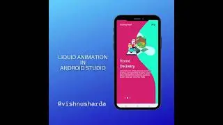 Onborad screen liquid animation app ui design in android studio by vishnusharda