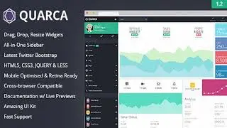 Quarca - Responsive Admin Dashboard Template | Themeforest Website Templates and Themes