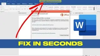 Microsoft office activation wizard |This copy of Microsoft office is not activated | MS Office error