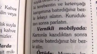 Vernikli mobilyadaki leke nasıl çıkar
