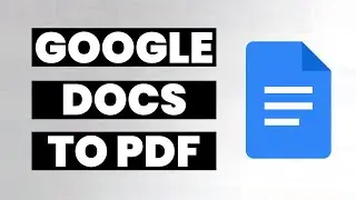How to download Google Docs as a PDF
