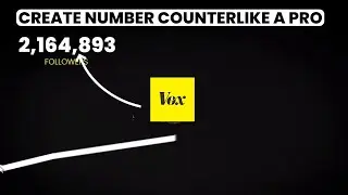 How To Create Number Counter with Expression like VOX (After Effects Tutorial)