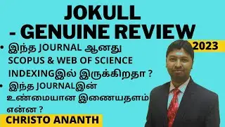 Christo Ananth - Jokull - 0449-0576 - Iceland - Web of Science, SCIE, UGC CARE  Review - Tamil