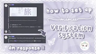 mimu verification discord tutorial | QUICK + EASY | 2023 UPDATED slash commands 、ely. °｡˚☁