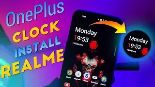 oneplus clock widget for realme | oneplus clock widget red