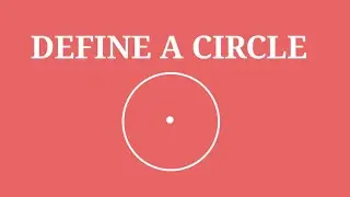 Definition of Circle || what is a circle || Define circle ||