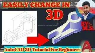 Autocad 3D Drawing || Autocad 3D Tutorial For Beginners|| Autocad command