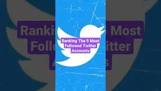 Ranking The 5 Most Followed Twitter Accounts #shorts #twitter