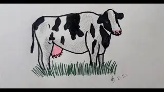 Как нарисовать КОРОВУ