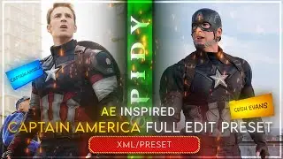 Ae inspired Captain America Full Edit in alight motion (+PRESET)