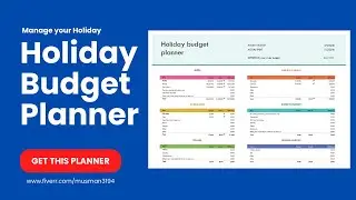 Digital planner | Holiday Budget Planner | how to use a planner | planner | The happy planner