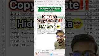 Don't do Copy and Paste in Excel‼️Instead Use Amazing Trick 