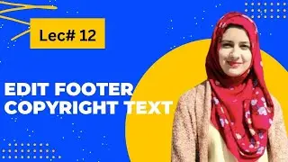 How to Edit Footer Copyright Text in any WordPress Theme