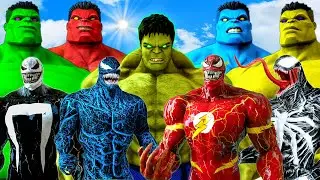 TEAM HULK & BIG HULK VS TEAM VENOM - SUPER EPIC BATTLE | KjraGaming