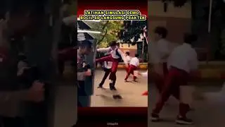 BOCIL SD TENDANG TAMENG POLISI 
