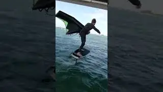 Wing Foiling under a bridge! 