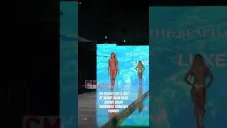 Kalli walks THE BEACH CLUB X LUXE at Miami Swim Week Shows Bikini Swimwear Swimsuit Runway