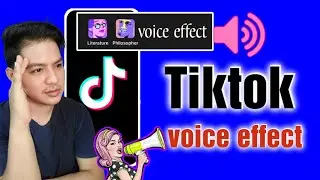 how to change voice effect on tiktok video / tiktok upload video tutorial