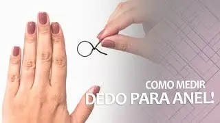 SAIBA A MEDIDA DO SEU DEDO - FÁCIL E RÁPIDO