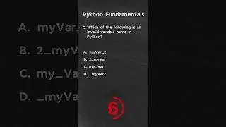 Which of the following is an invalid variable name in Python? | Python Questions