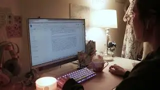 cozy late night writing session📝30 minutes // keyboard asmr // productive motivation 