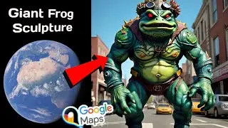 funny frog 🐸 street view caught on google earth #googlemaps#googlearth #earthsecret377