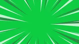 Anime speed line animation green screen