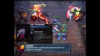 The Power Of Arc Warden Kage Bushin Unli Dagon | Dota Underlords | Auto Chess