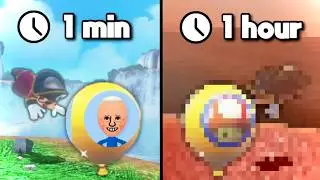 Mario Odyssey, but if I miss a balloon, the quality gets worse…
