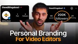 How to build Personal Brand as a VIDEO EDITOR!
