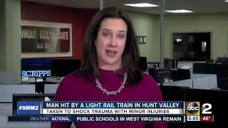 Pedestrian struck by Light Rail in Hunt Valley