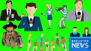 News Reporters Pack | Reporter Green Screen Video