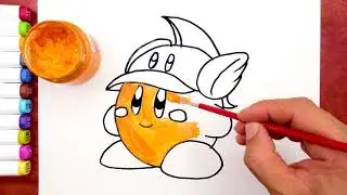 Nintendo games Kirby-Coloring-Pages-Images   （星のカービィ）  任天堂游戏 星之卡比儿童简笔画上色#儿童简笔画上色#colorpainting
