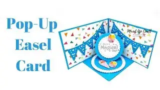 Pop-Up Easel Card | Corner Easel Card | Original Design