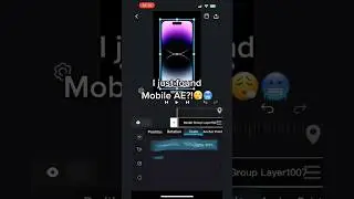I FOUND AE IN MOBILE #aftereffects #aftereffectsedit